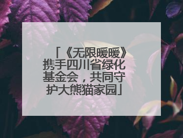 《无限暖暖》携手四川省绿化基金会，共同守护大熊猫家园