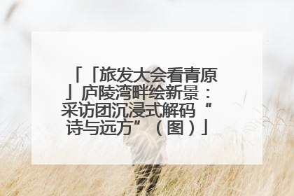 「旅发大会看青原」庐陵湾畔绘新景：采访团沉浸式解码“诗与远方”（图）