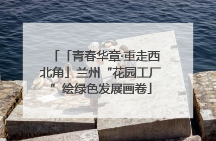 「青春华章·重走西北角」兰州“花园工厂”绘绿色发展画卷