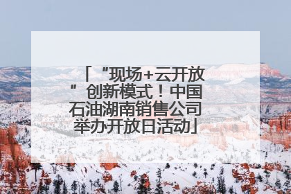 “现场+云开放”创新模式！中国石油湖南销售公司举办开放日活动