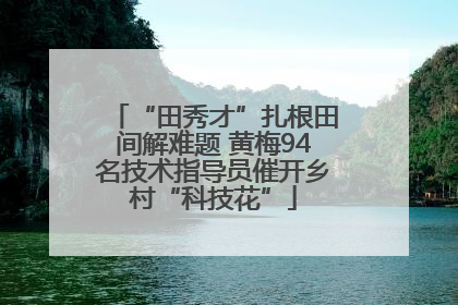“田秀才”扎根田间解难题 黄梅94名技术指导员催开乡村“科技花”