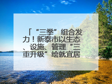 “三拳”组合发力！新泰市以生态、设施、管理“三重升级”绘就宜居新画卷