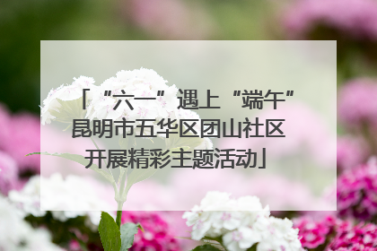 “六一”遇上“端午” 昆明市五华区团山社区开展精彩主题活动
