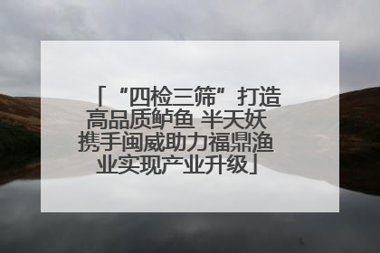 “四检三筛”打造高品质鲈鱼 半天妖携手闽威助力福鼎渔业实现产业升级