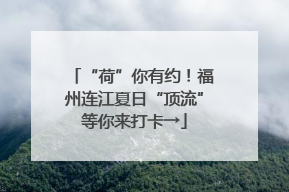 “荷”你有约！福州连江夏日“顶流”等你来打卡→