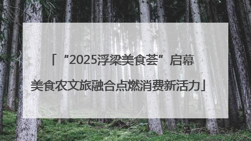 “2025浮梁美食荟”启幕 美食农文旅融合点燃消费新活力