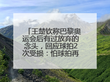 王楚钦称巴黎奥运会后有过放弃的念头，回应球拍2次受损：怕球拍再坏用副板练习