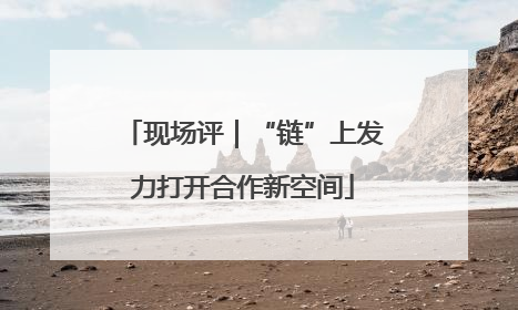 现场评｜“链”上发力打开合作新空间