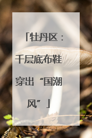 牡丹区：千层底布鞋穿出“国潮风”