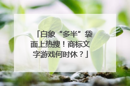 白象“多半”袋面上热搜！商标文字游戏何时休？
