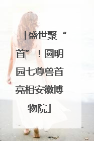 盛世聚“首”！圆明园七尊兽首亮相安徽博物院