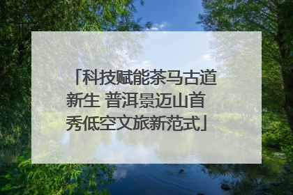 科技赋能茶马古道新生 普洱景迈山首秀低空文旅新范式