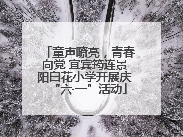 童声嘹亮，青春向党 宜宾筠连景阳白花小学开展庆“六·一”活动