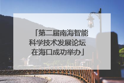 第二届南海智能科学技术发展论坛在海口成功举办