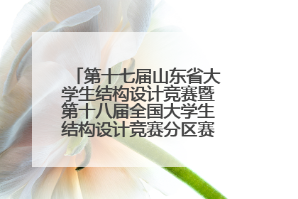 第十七届山东省大学生结构设计竞赛暨第十八届全国大学生结构设计竞赛分区赛在青岛举办