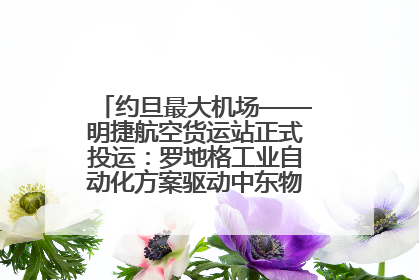 约旦最大机场——明捷航空货运站正式投运：罗地格工业自动化方案驱动中东物流未来新航向