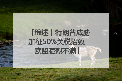 综述｜特朗普威胁加征50%关税招致欧盟强烈不满