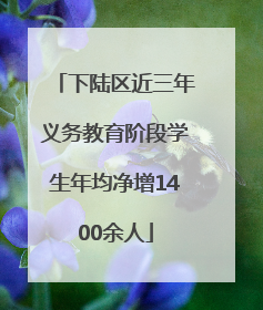 下陆区近三年义务教育阶段学生年均净增1400余人