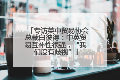 专访英中贸易协会总裁白彼得：中英贸易互补性很强，“我们没有歧视”