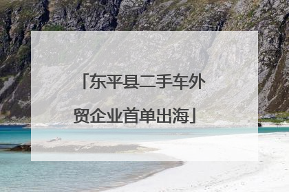 东平县二手车外贸企业首单出海