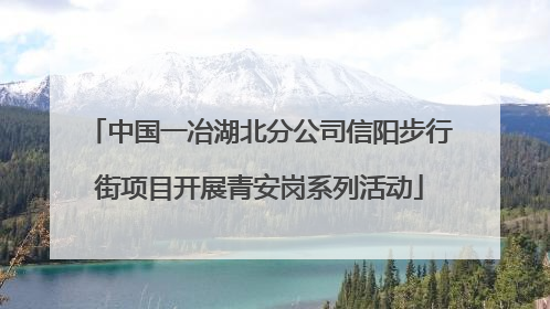 中国一冶湖北分公司信阳步行街项目开展青安岗系列活动