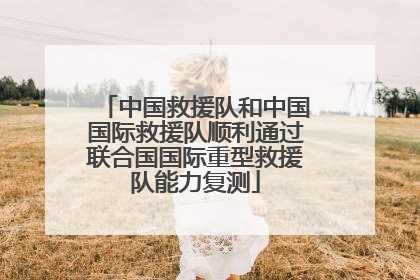 中国救援队和中国国际救援队顺利通过联合国国际重型救援队能力复测