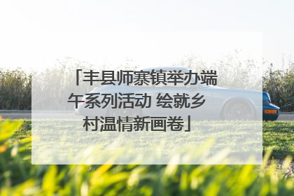 丰县师寨镇举办端午系列活动 绘就乡村温情新画卷