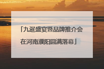 九暹盛宴暨品牌推介会在河南濮阳圆满落幕