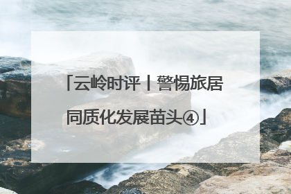 云岭时评丨警惕旅居同质化发展苗头④
