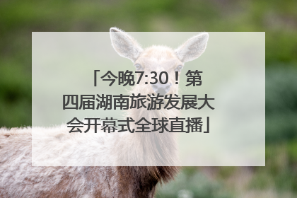 今晚7:30！第四届湖南旅游发展大会开幕式全球直播
