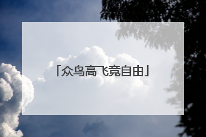 众鸟高飞竞自由