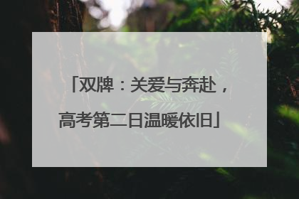 双牌：关爱与奔赴，高考第二日温暖依旧