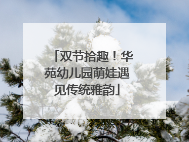 双节拾趣！华苑幼儿园萌娃遇见传统雅韵