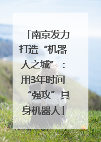 南京发力打造“机器人之城”：用3年时间“强攻”具身机器人