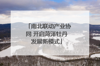 南北联动产业协同 开启菏泽牡丹发展新模式