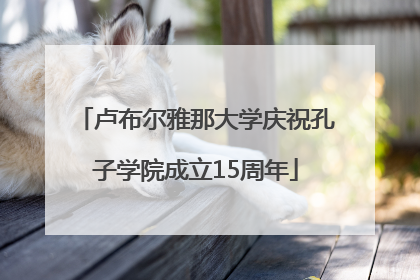 卢布尔雅那大学庆祝孔子学院成立15周年