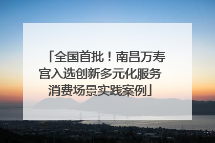 全国首批！南昌万寿宫入选创新多元化服务消费场景实践案例