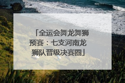 全运会舞龙舞狮预赛：七支河南龙狮队晋级决赛圈