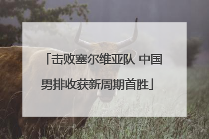 击败塞尔维亚队 中国男排收获新周期首胜