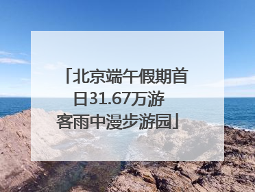 北京端午假期首日31.67万游客雨中漫步游园