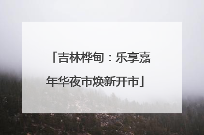 吉林桦甸：乐享嘉年华夜市焕新开市