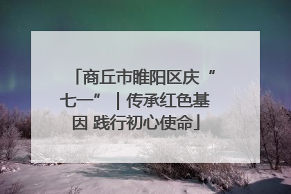 商丘市睢阳区庆“七一”｜传承红色基因 践行初心使命