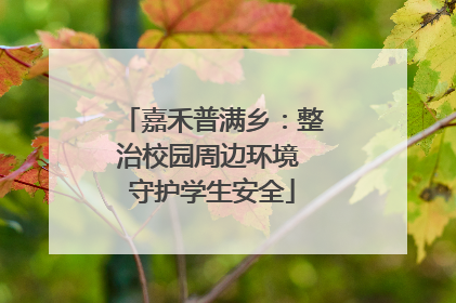 嘉禾普满乡：整治校园周边环境 守护学生安全