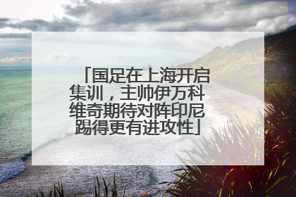 国足在上海开启集训，主帅伊万科维奇期待对阵印尼踢得更有进攻性