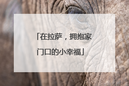 在拉萨，拥抱家门口的小幸福