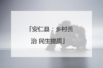 安仁县：乡村善治 民生提质