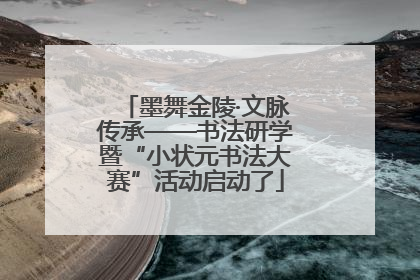 墨舞金陵·文脉传承——书法研学暨“小状元书法大赛”活动启动了