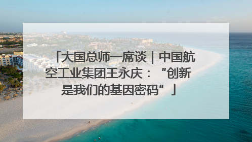 大国总师一席谈｜中国航空工业集团王永庆：“创新是我们的基因密码”