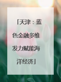 天津：蓝色金融多维发力赋能海洋经济