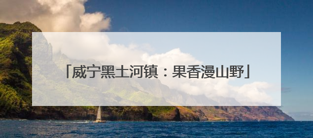 威宁黑土河镇：果香漫山野